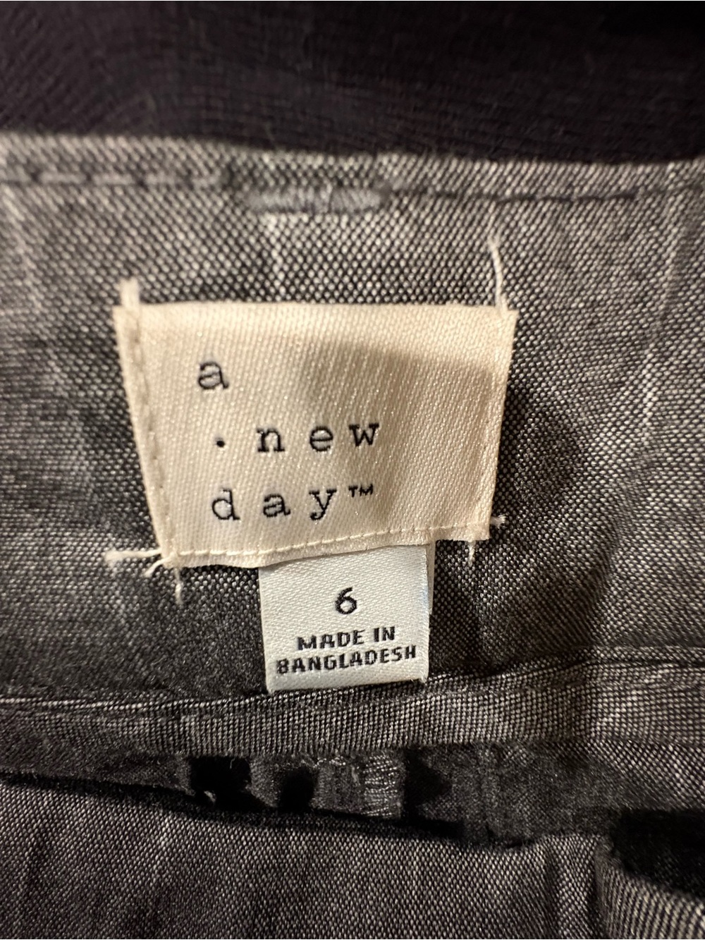 a new day Gray Pinstripe Skirt - Slit in the front - Picture 3 of 3